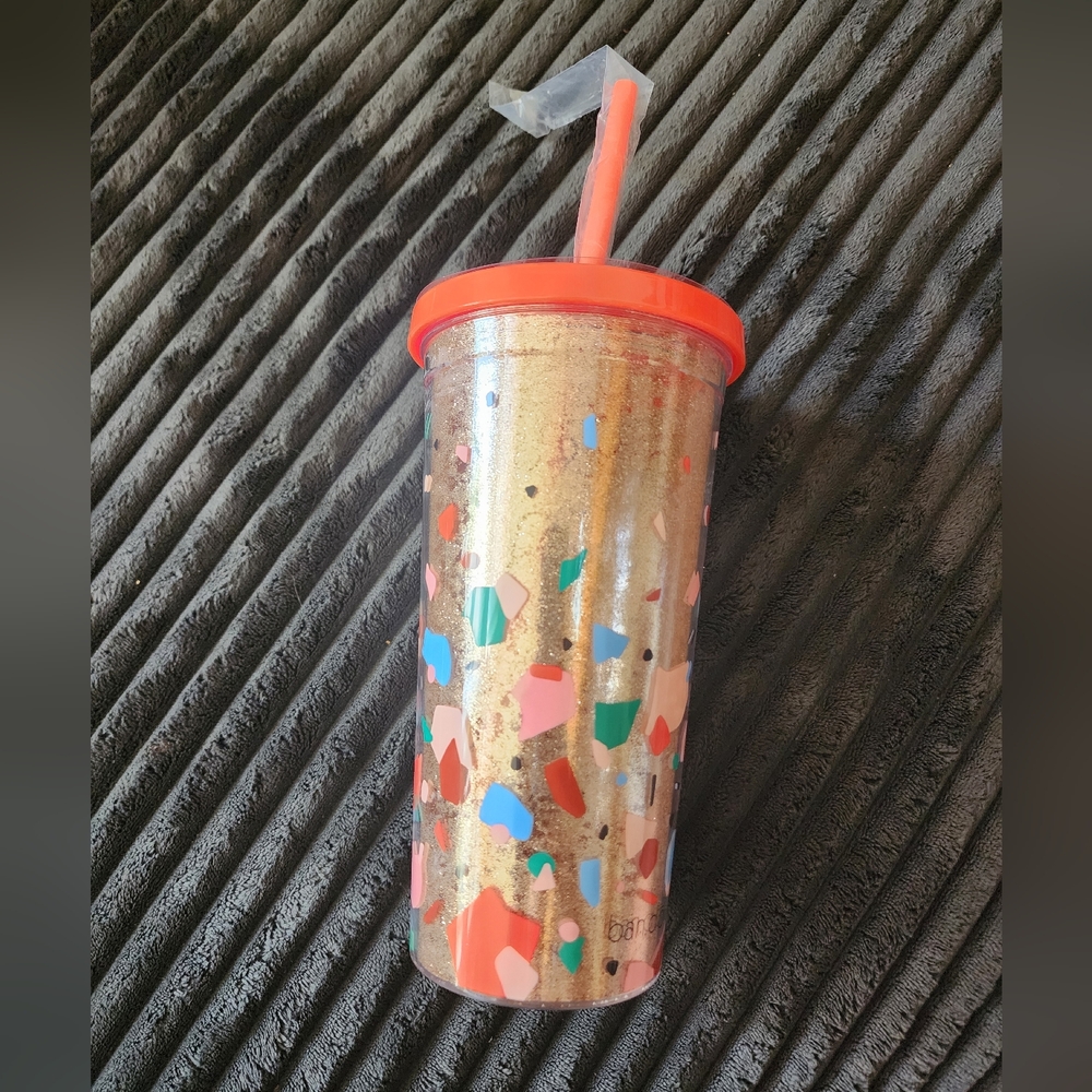 💚 Bando Orange and Gold Insulated Drinkware Tumbler NWT
